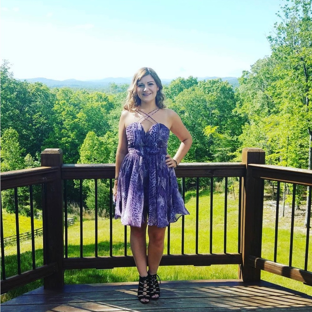 Walter Baker Women's Purple and Pink Dress